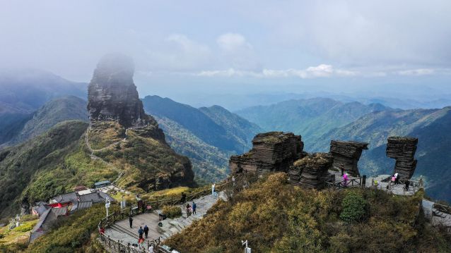 天空之眼瞰贵州梵净山