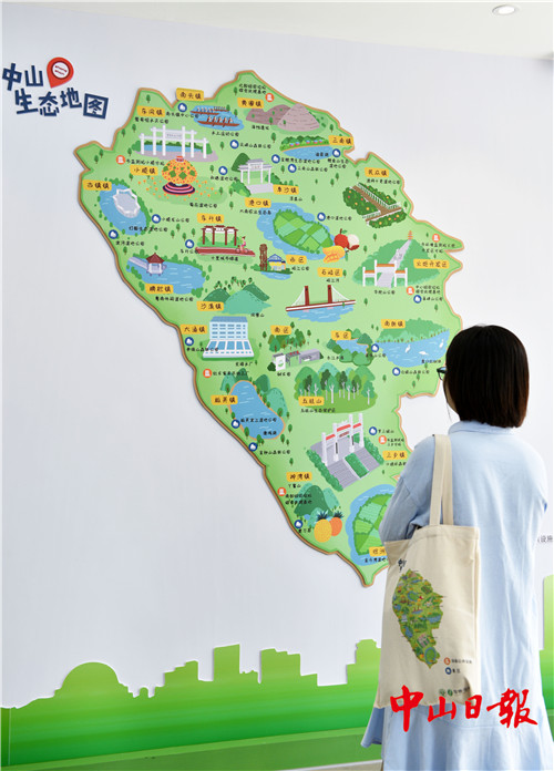 生态环境为主题的手绘地图,融合传统手绘,三维建模以及专业地图绘制