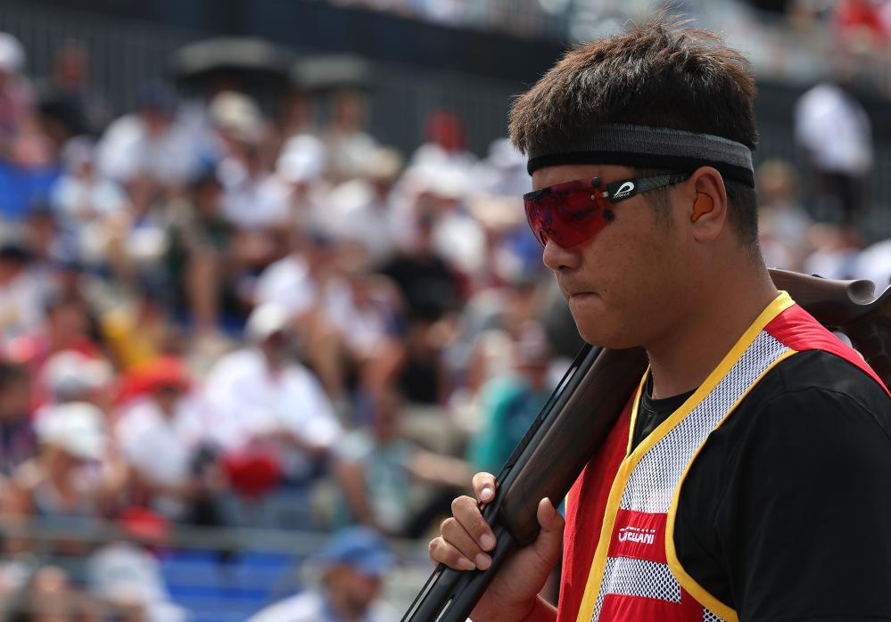 7月30日，齐迎在比赛中。新华社记者 张帆 摄