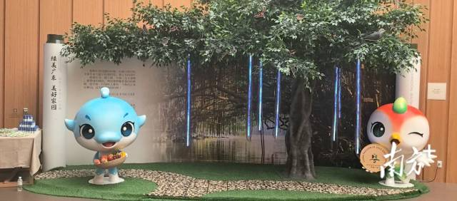 大阪世博会中国馆“绿美广东”展项一景。