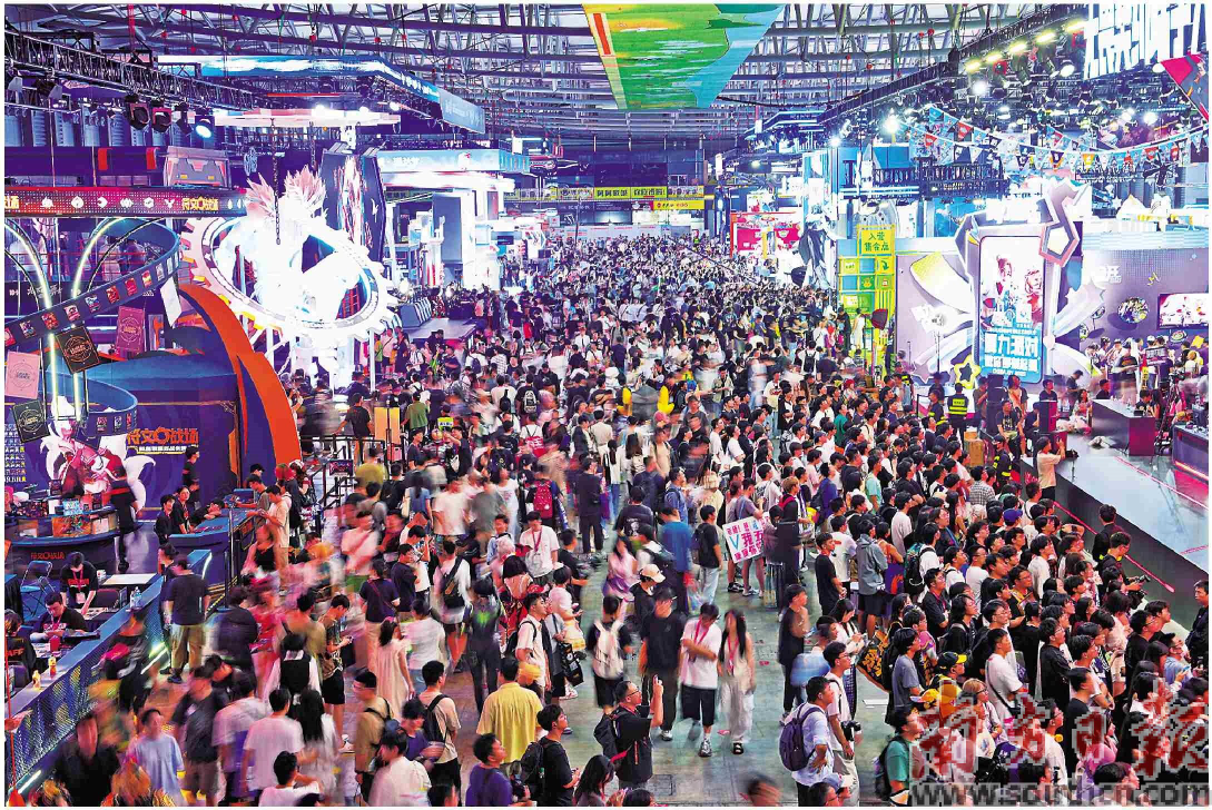 ChinaJoy展馆内人潮涌动。本栏摄影：南方日报记者 王俊涛