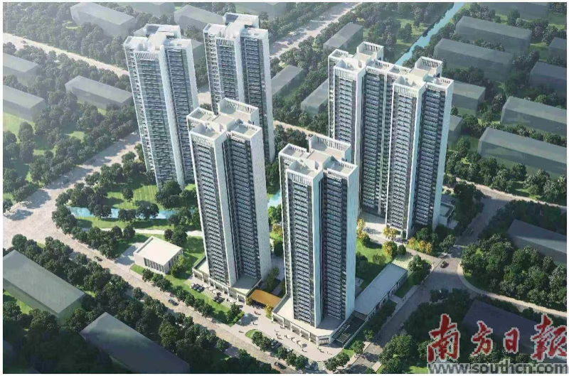 雙沙城市更新項(xiàng)目復(fù)建17#19#地塊效果圖。受訪者供圖