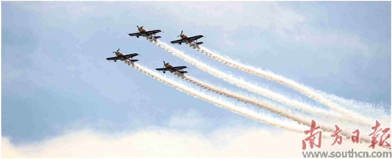 南非“AERO”特技飛行表演隊亮相2025亞洲通用航空展。南方日報記者 關(guān)銘榮 鐘志輝 攝