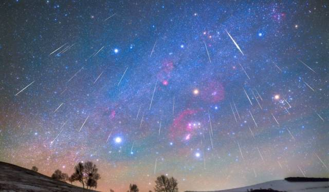 △雙子座流星雨（資料圖）