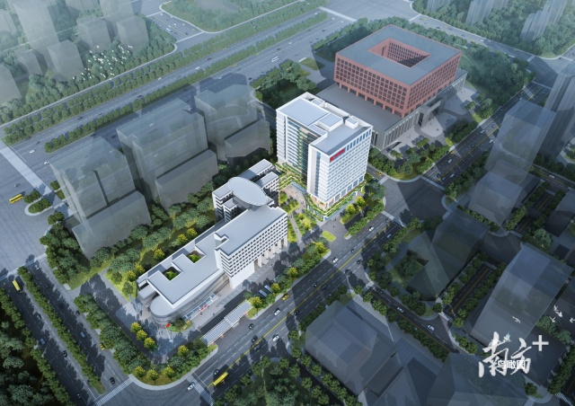 广东省工伤康复中心项目效果图。 广东省工伤康复中心项目效果图。