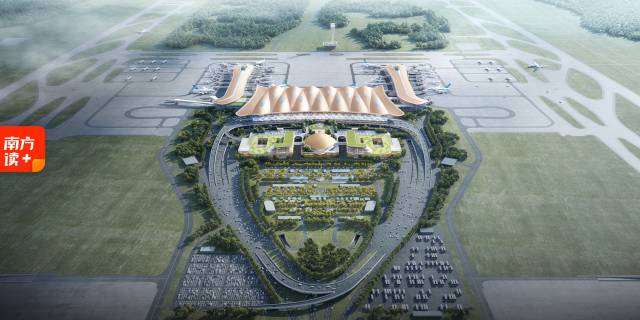 广州新机场效果图。