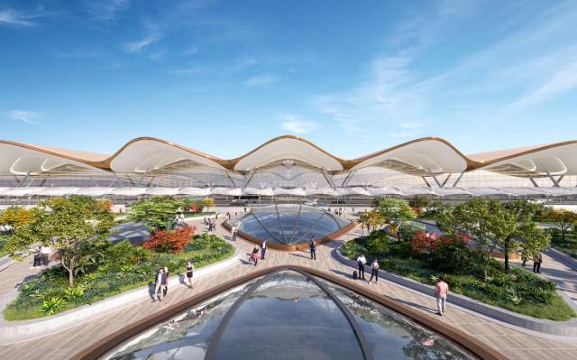 广州新机场效果图。