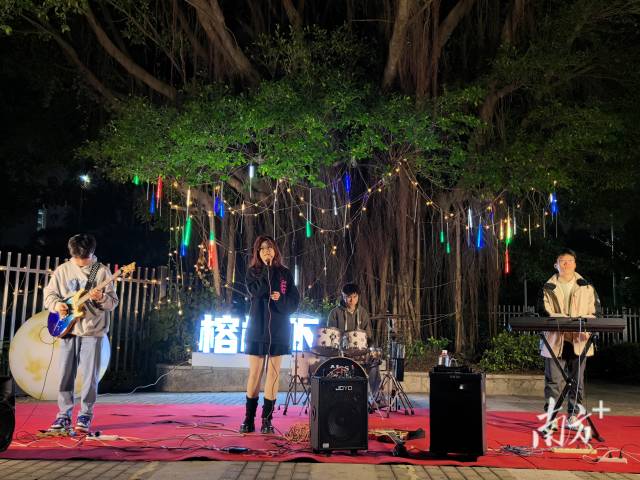 莞馨社区榕树下的音乐会。 莞馨社区榕树下的音乐会。