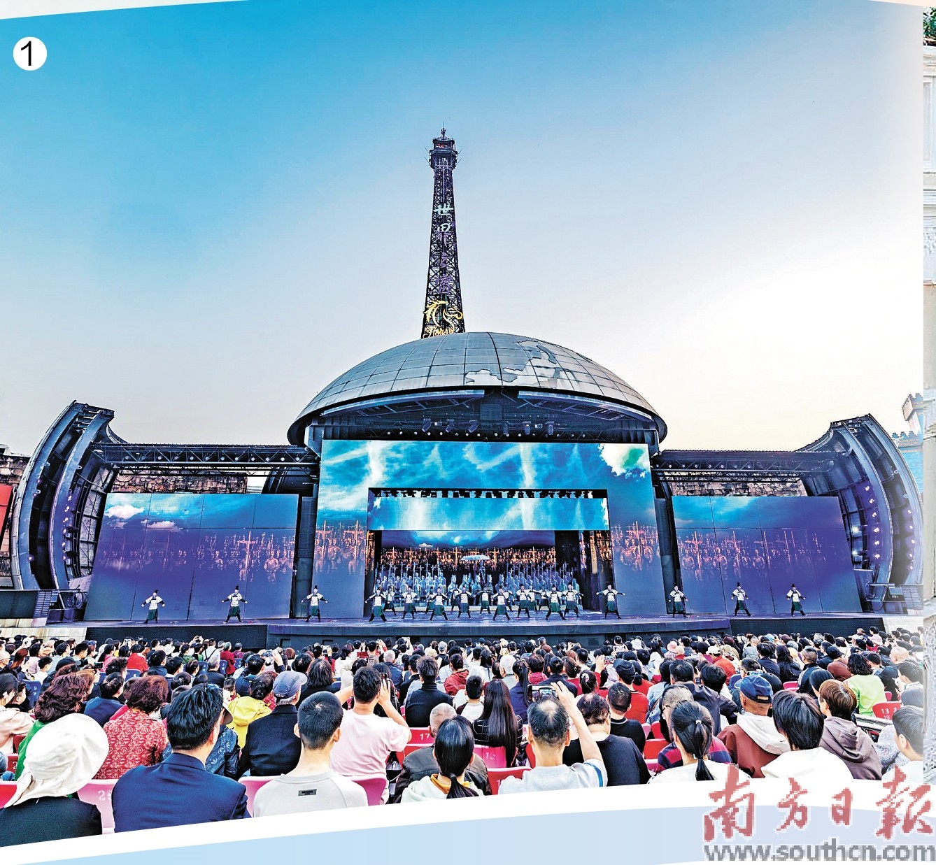 今年“五一”假期,深圳世界之窗为全国游客打造了一条集潮流音乐、全域NPC互动、世界文化演艺等游乐与科技视觉盛宴于一体的游玩线路。南方日报记者 鲁力 通讯员 黄海峰 摄