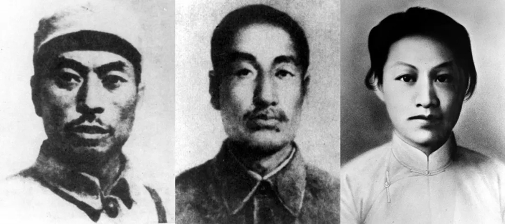 左起:杨靖宇、赵尚志、赵一曼