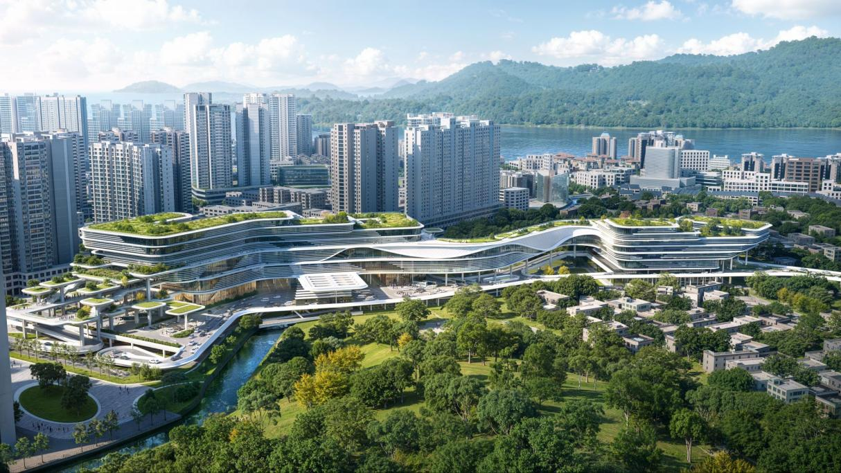 沙头角口岸重建效果图。图源:南方+